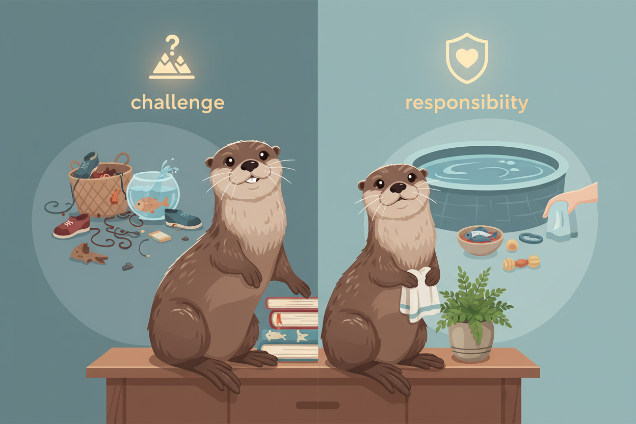 Otter huisdier: uitdagingen en verantwoordelijkheden