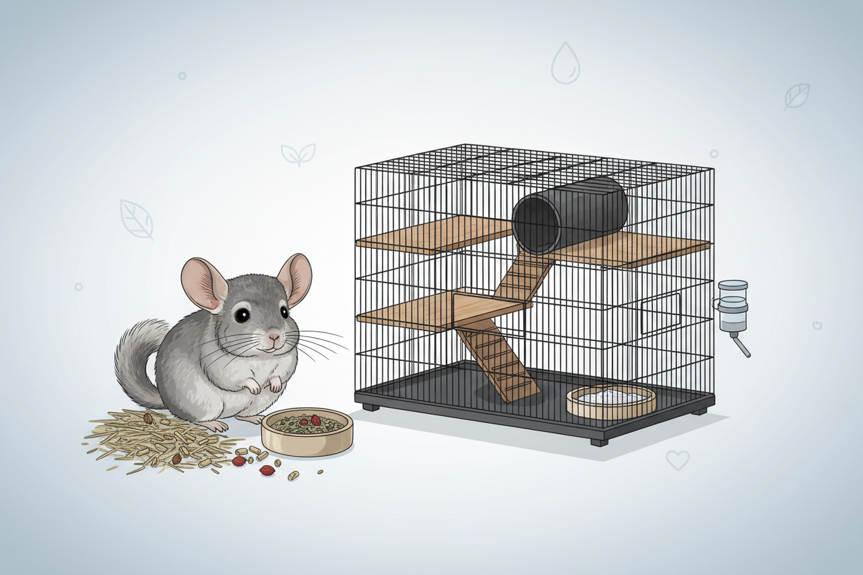 Chinchilla als huisdier: alles over voeding en leefomgeving