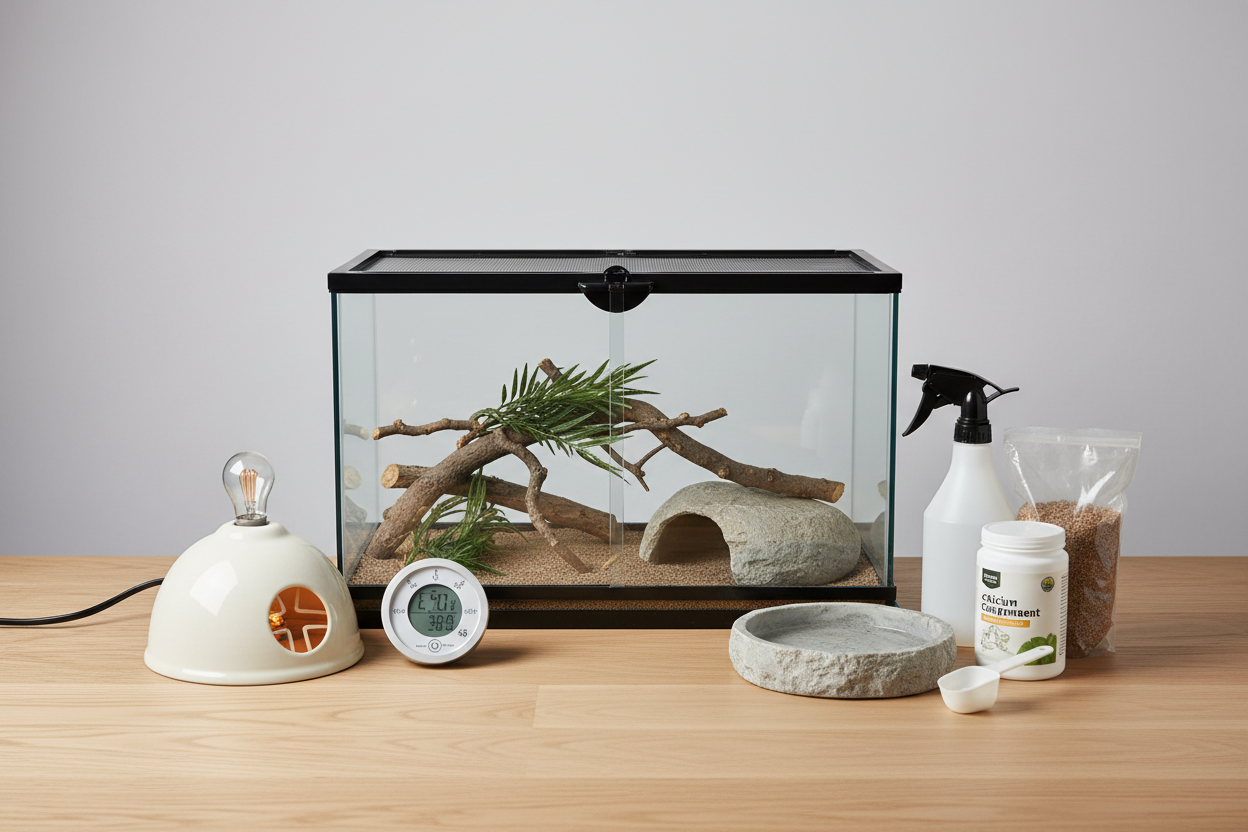 Essentiële reptielen benodigdheden voor een gezonde leefomgeving