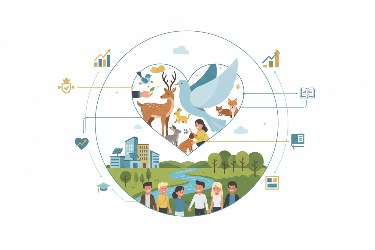 Hoe vrede voor dieren onze samenleving kan verbeteren